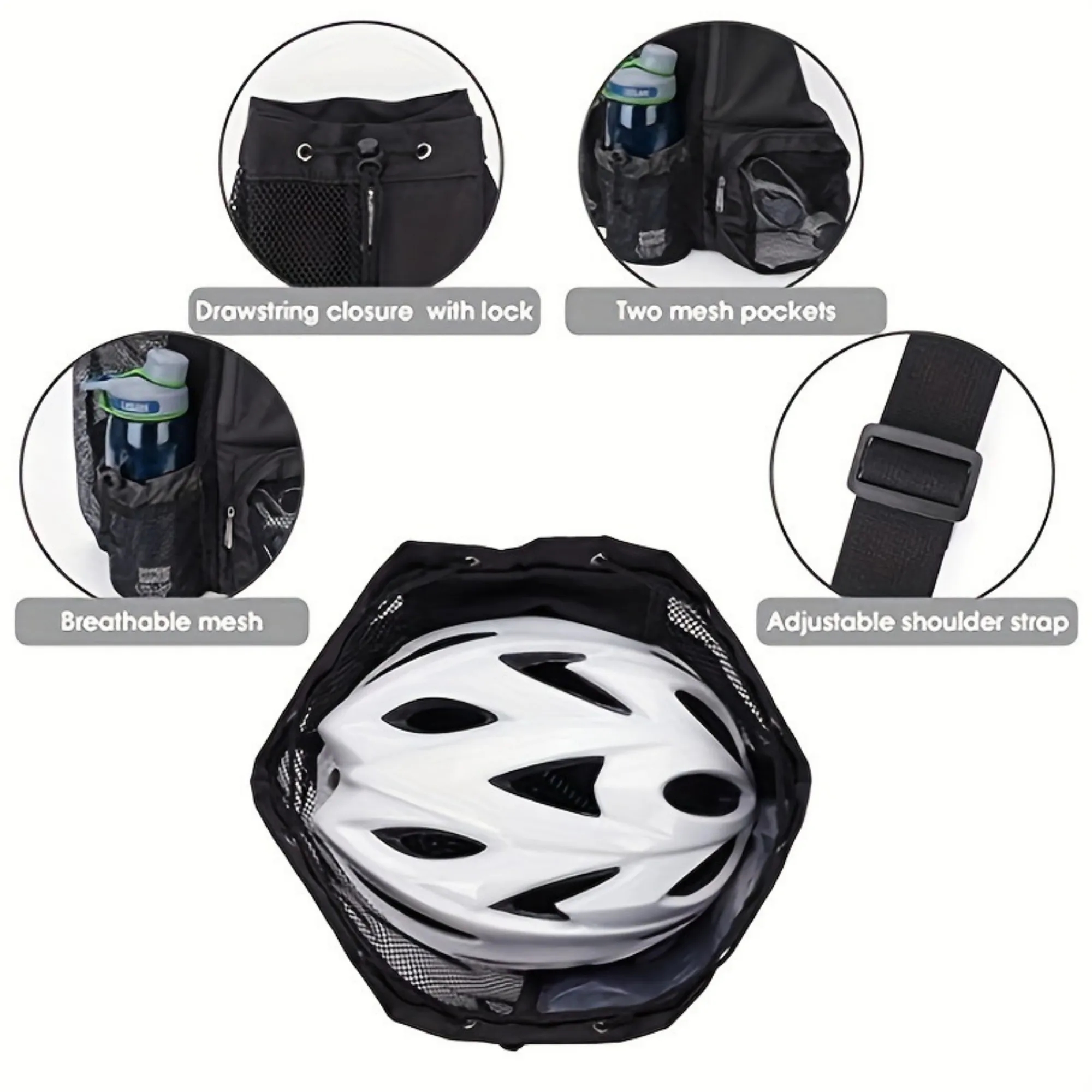 Open Mesh Gym Bag Lightweight Breathable Sports Equipment 4