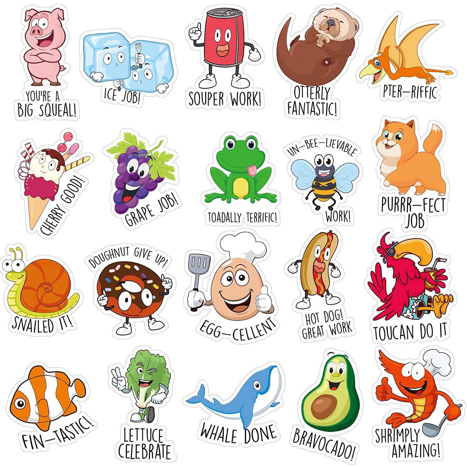 Waterproof Cartoon Stickers for Kids Classroom 3