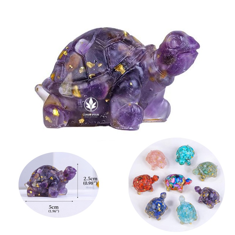 Crystal Carved Craft Sea Turtle Mini Carvings Gemstone Turtle Animal Carving Crystal Ornaments 3