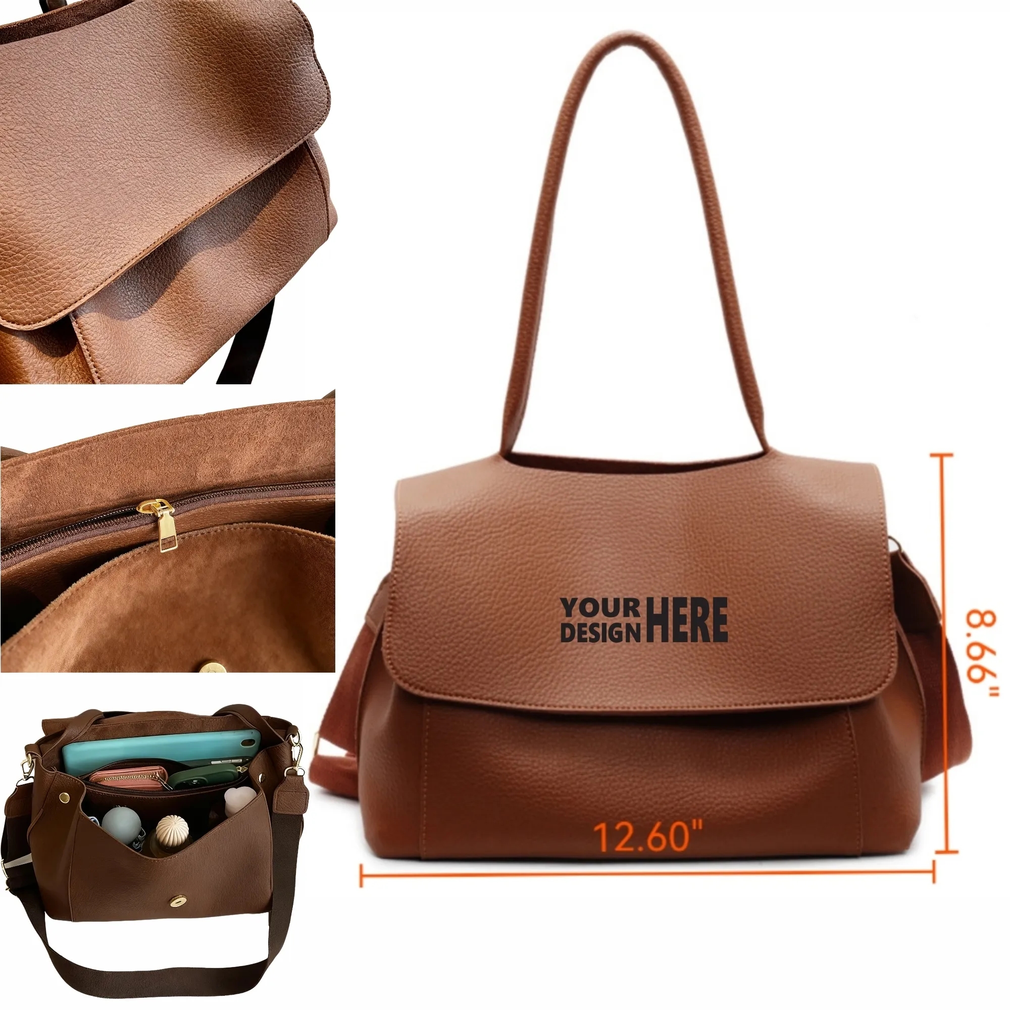 Vintage Minimalist Tote Bag, Large 3