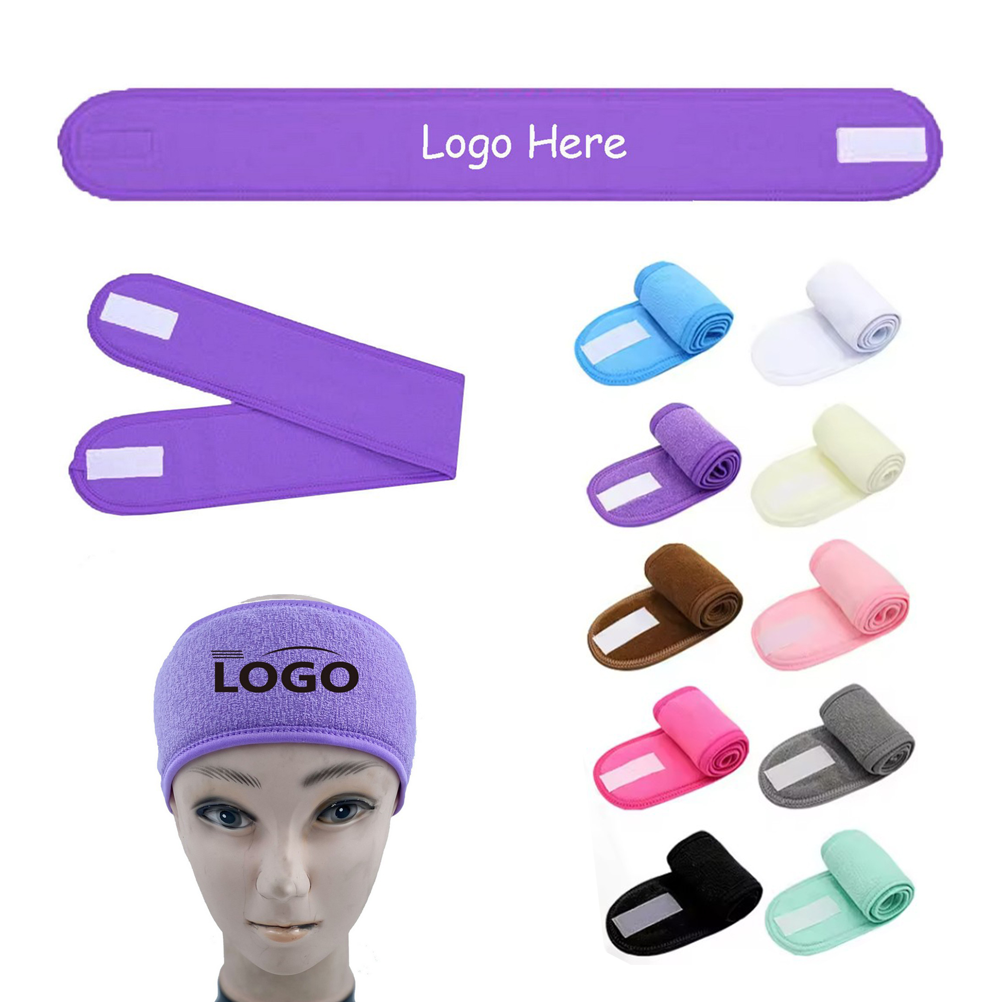 Face Wash Hair Band Adjustable Spa Headband 12