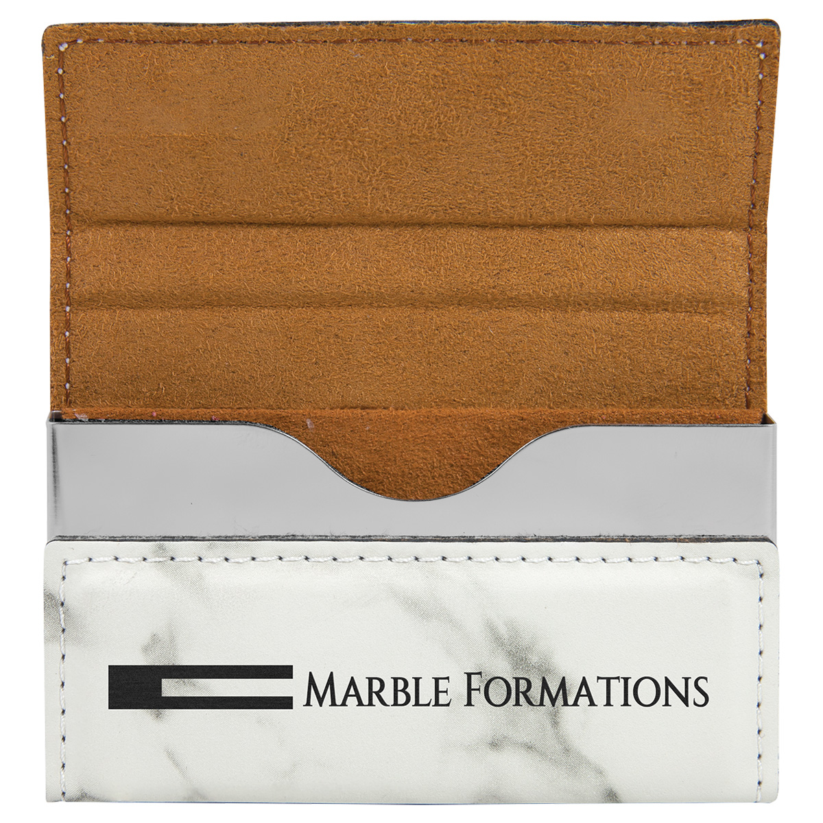 Marble Leatherette Business Card Holder 6