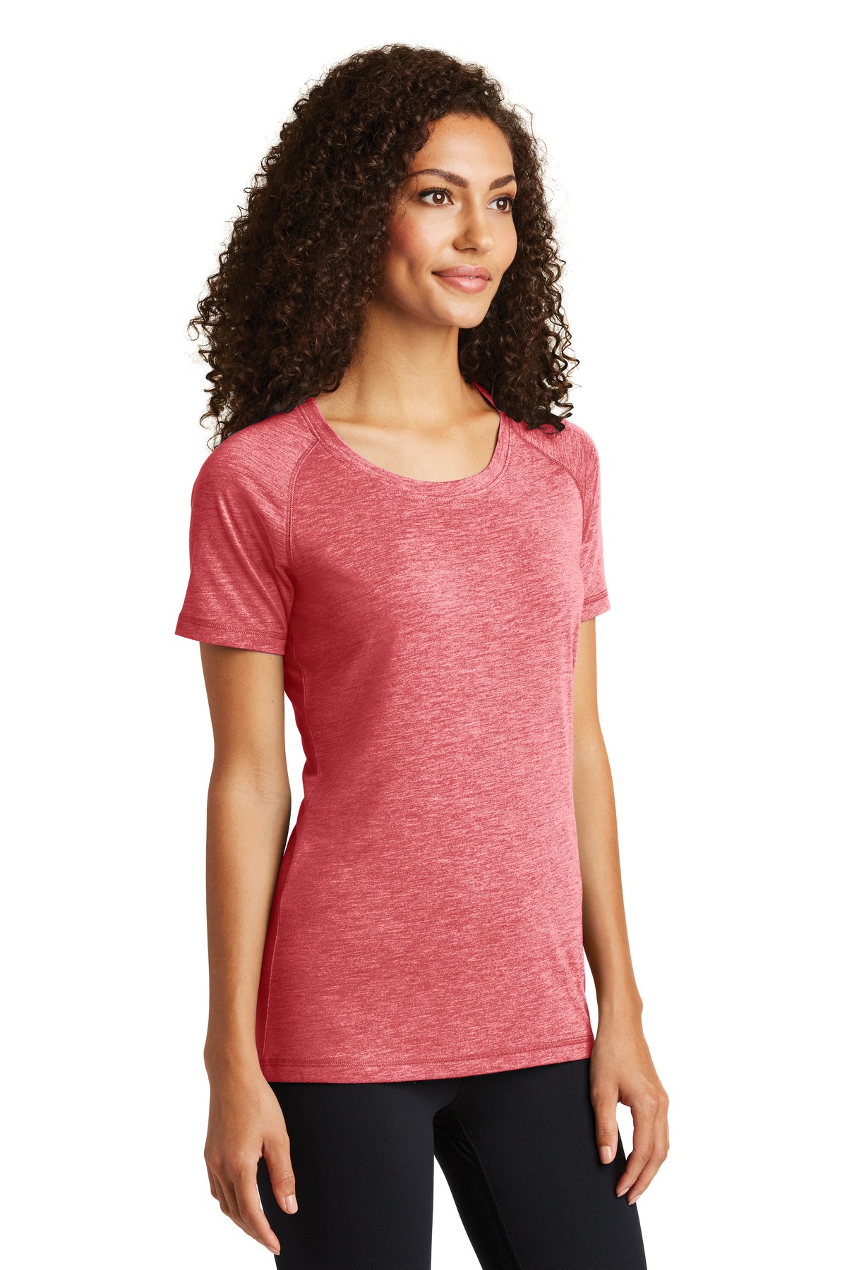 Sport-Tek Women's PosiCharge Tri-Blend Wicking Scoop Neck Raglan Tee. LST400 47