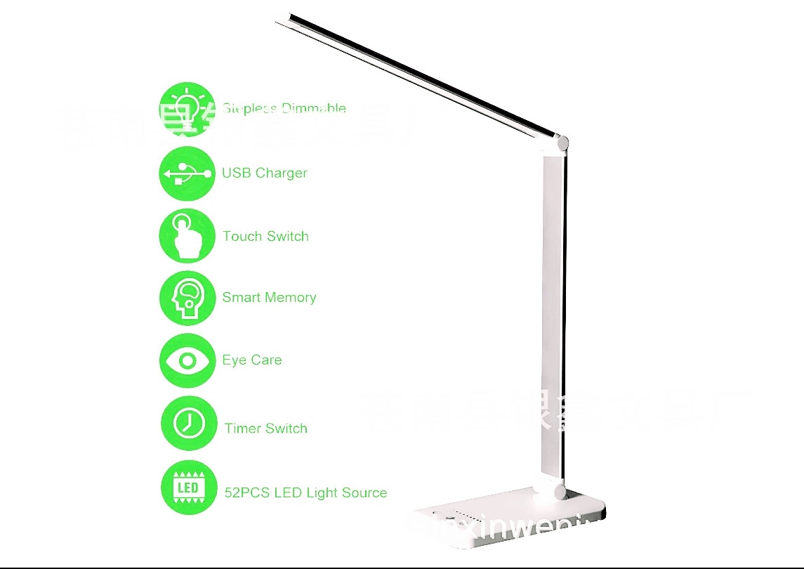 Multifunctional LED Desk Lamp with Wireless Charger 1
