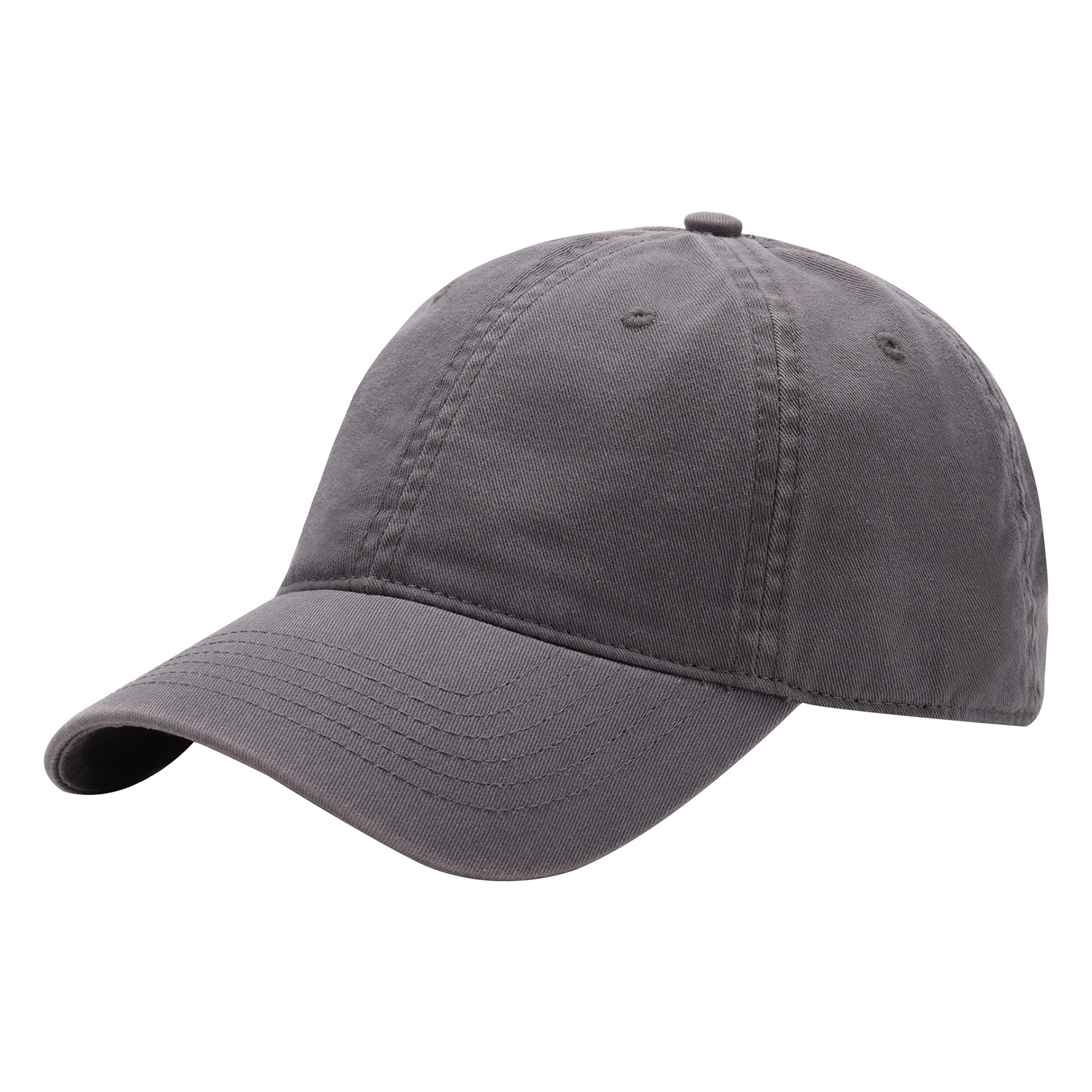 Cotton Washed Solid Color Soft Top Duckbill Cap 2