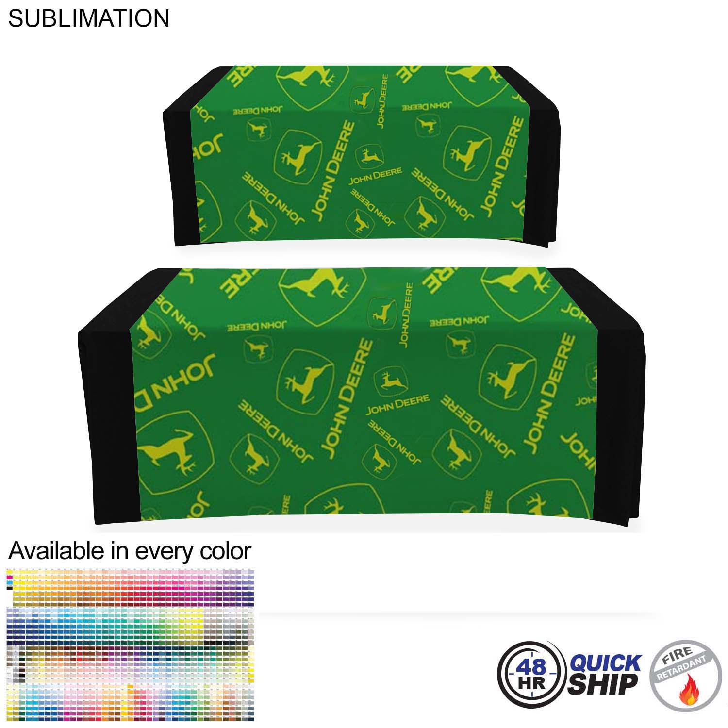 48 Hr Quick Ship - Sublimated Table Runner, 60x90, Covers Front, Top and Back 5