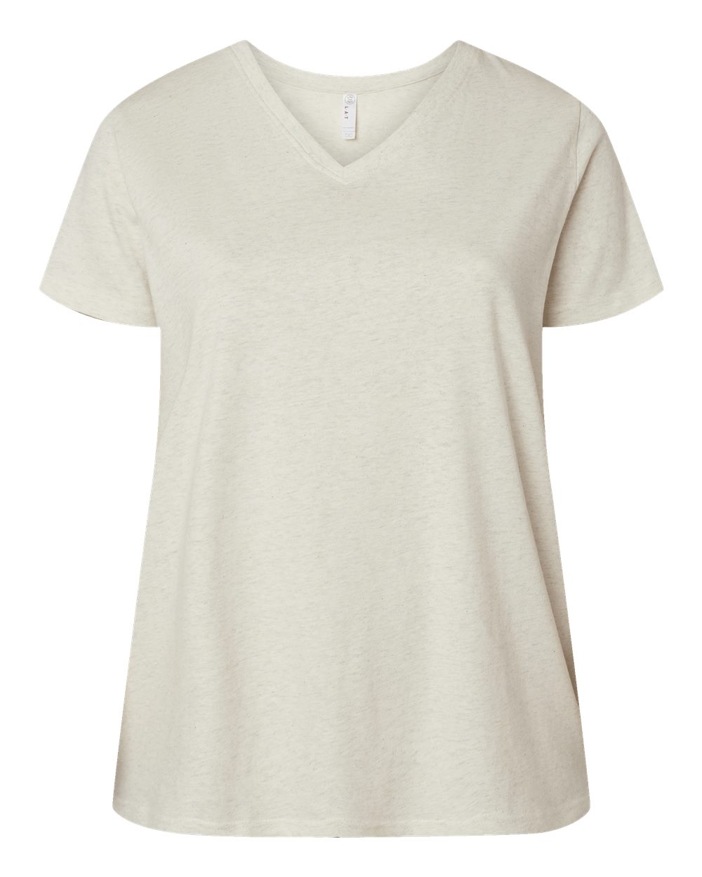 Women's Curvy Collection Fine Jersey V-Neck Tee - 3817 24
