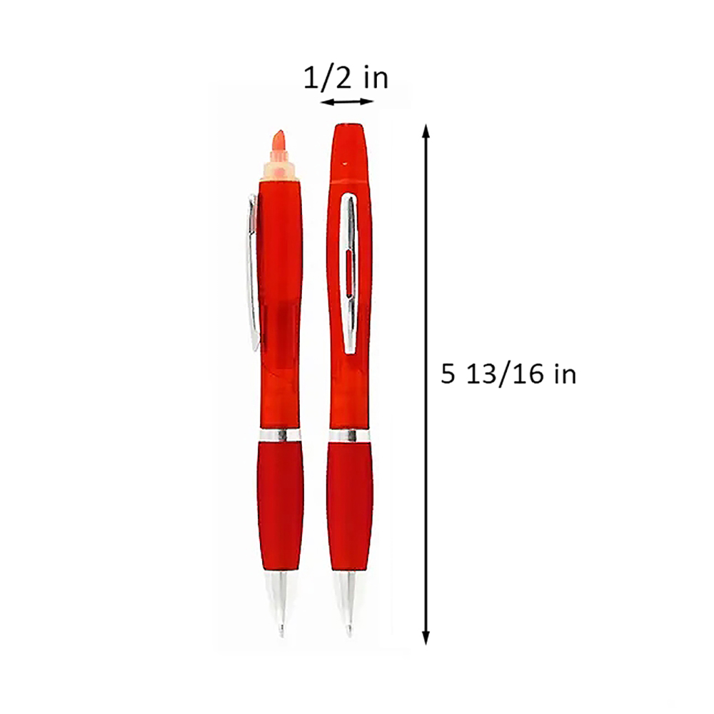 Dual Tip Highlighter and Ballpoint Pen Combo 4