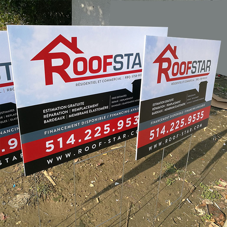 Customized Yard Sign (10" X 23") 5