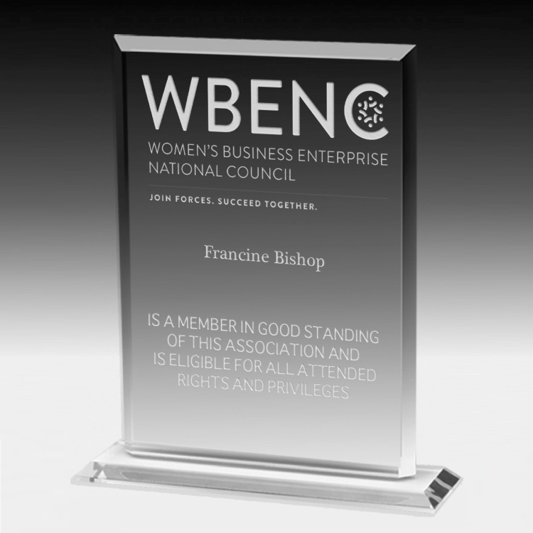Screen Printed Acrylic Billboard Award - 8 1/4" 4