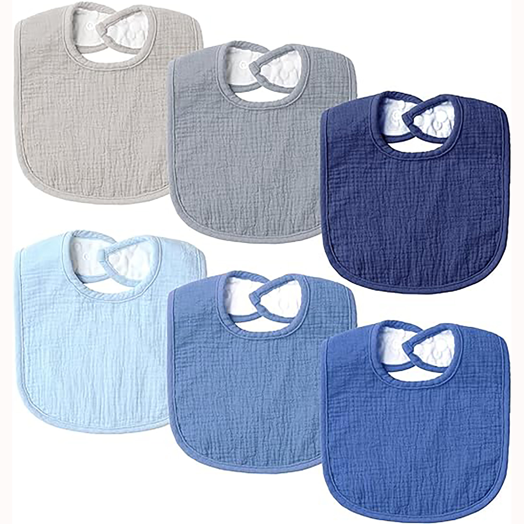 Soft Cotton Baby Drool Bibs 12