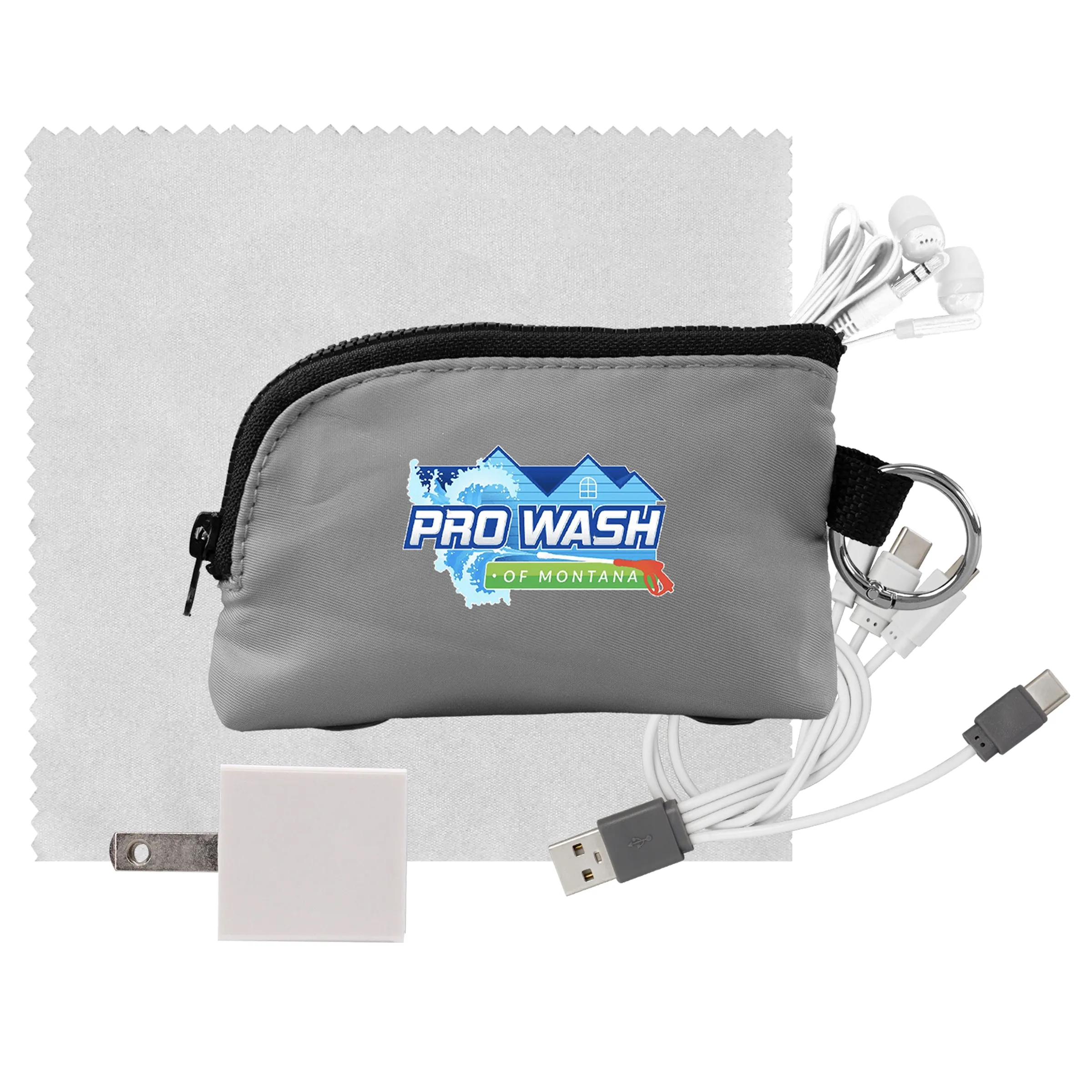 Zip Around Cable, Cloth, Wall & Ear Bud Kit 13