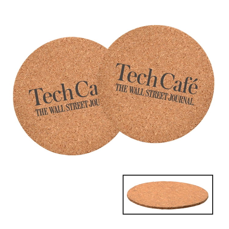 Round Cork Beverage Coaster 1
