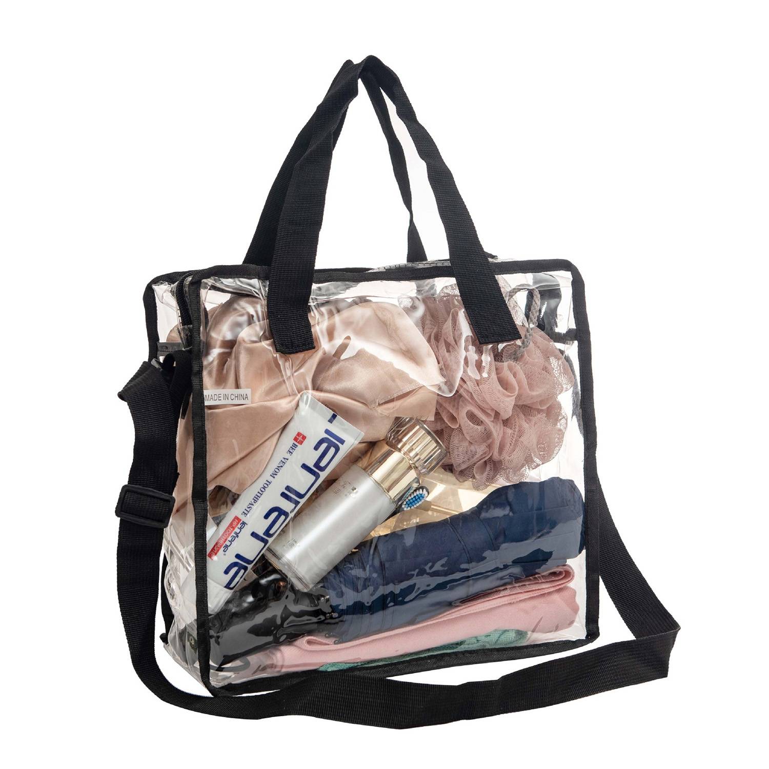 Transparent PVC zipper bag 7