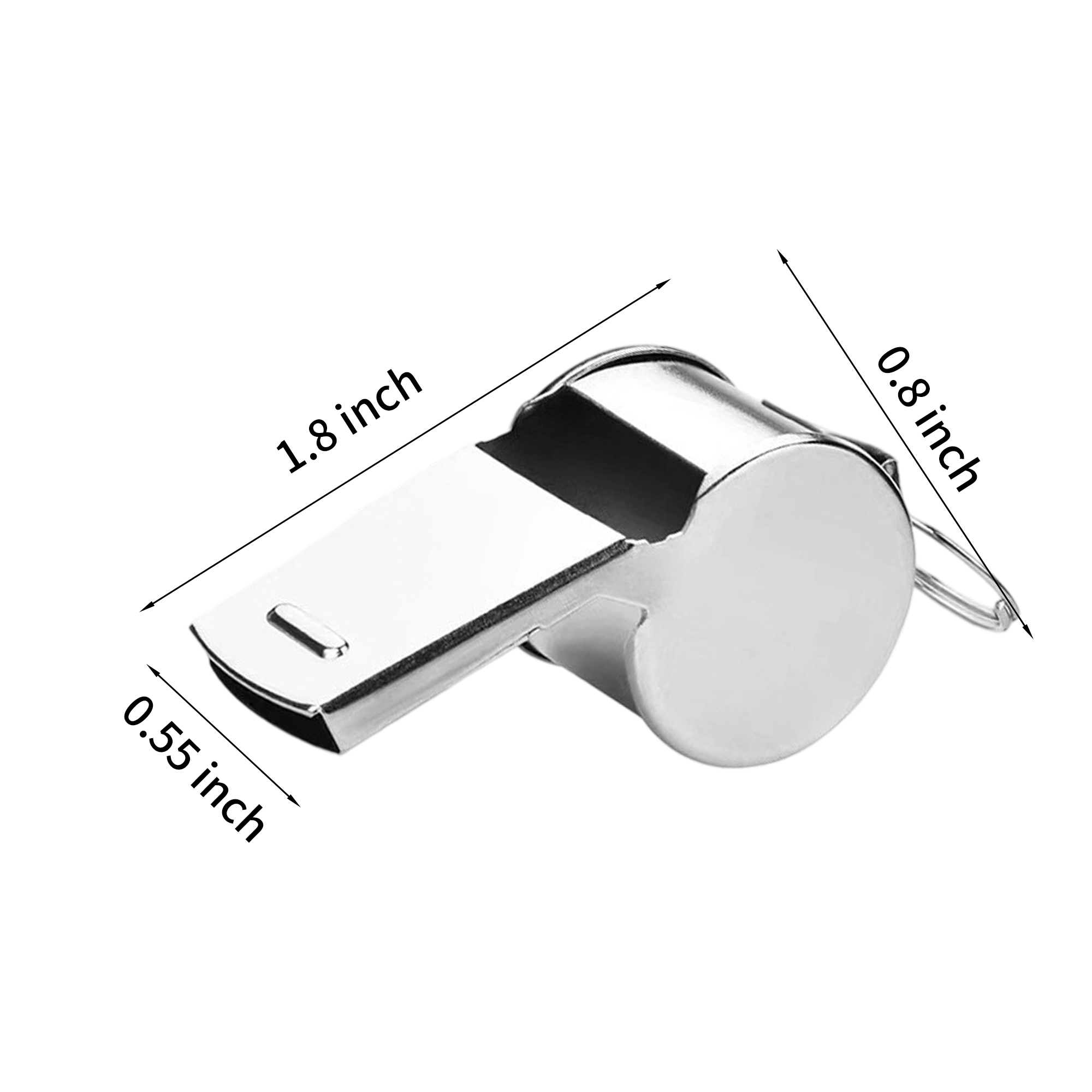 Stainless Steel Whistle With Lanyard For Training And Safety 3