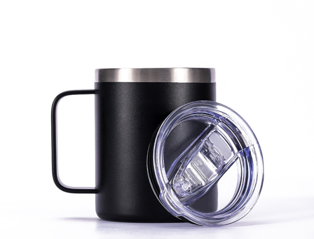 12 oz Stainless Steel Cup with Handle 2