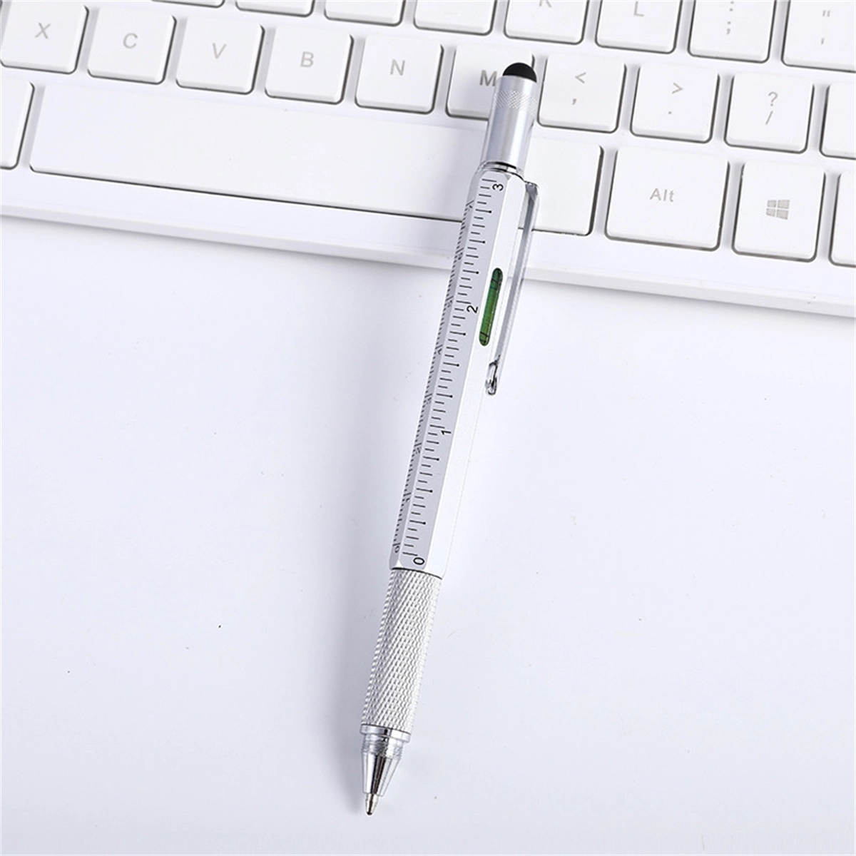 Metal Multi tool Pen 6-in-1 Stylus Pen Ruler 3
