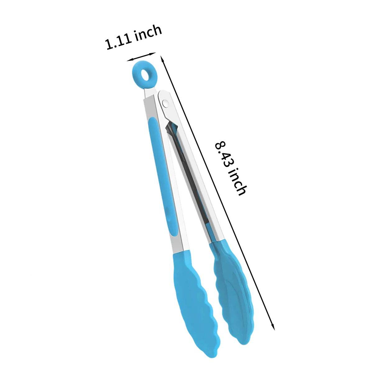 Stainless Steel Kitchen Tongs with Silicone Handle 4