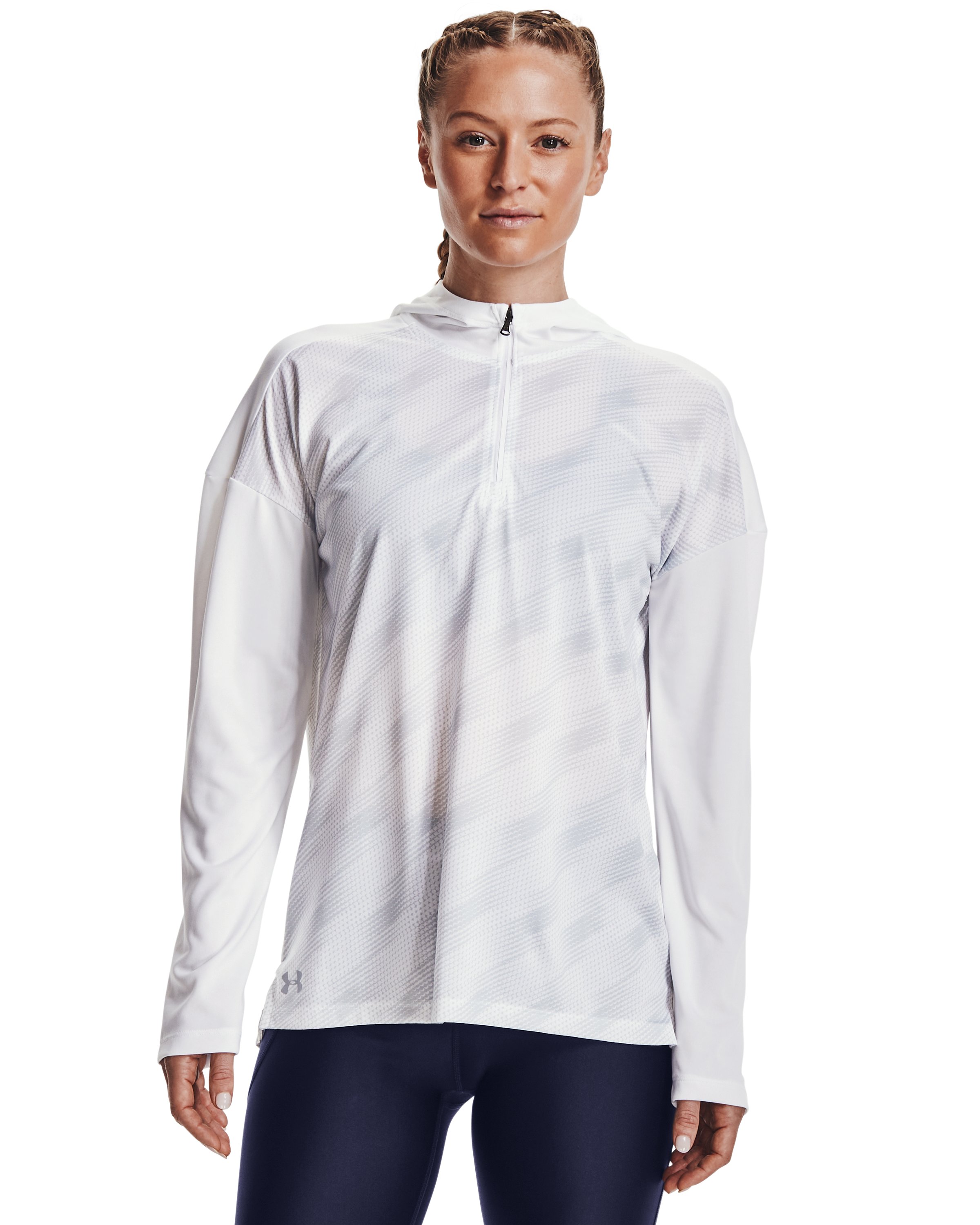 Women's UA Locker Emboss Zip Hoodie, custom hoodie or sweatshirt with logo imprint 6