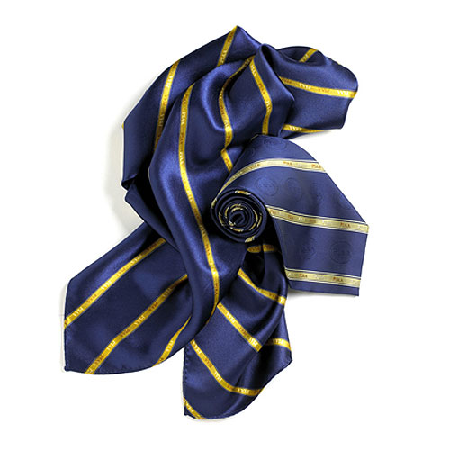 Custom Wet Dye Silk Logo Scarf (10"x54") 2