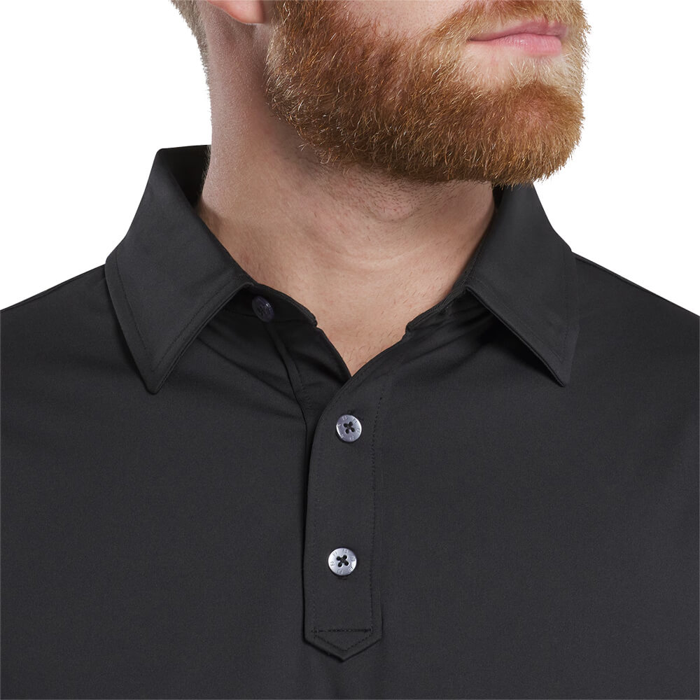 Footjoy Men Solid Lisle Set on Placket 5