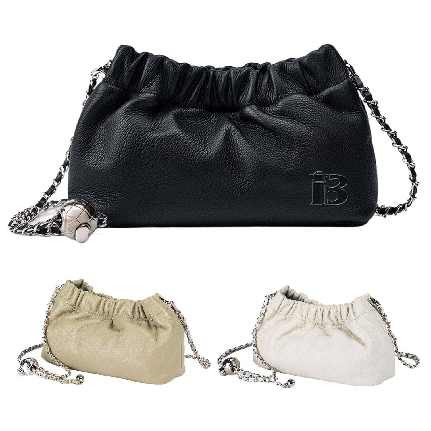 Compact Adjustable Genuine leather Women Crossbody Bag 1