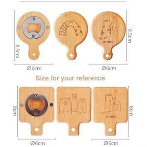 Wooden Bottle Opener Fridge Magnet 11