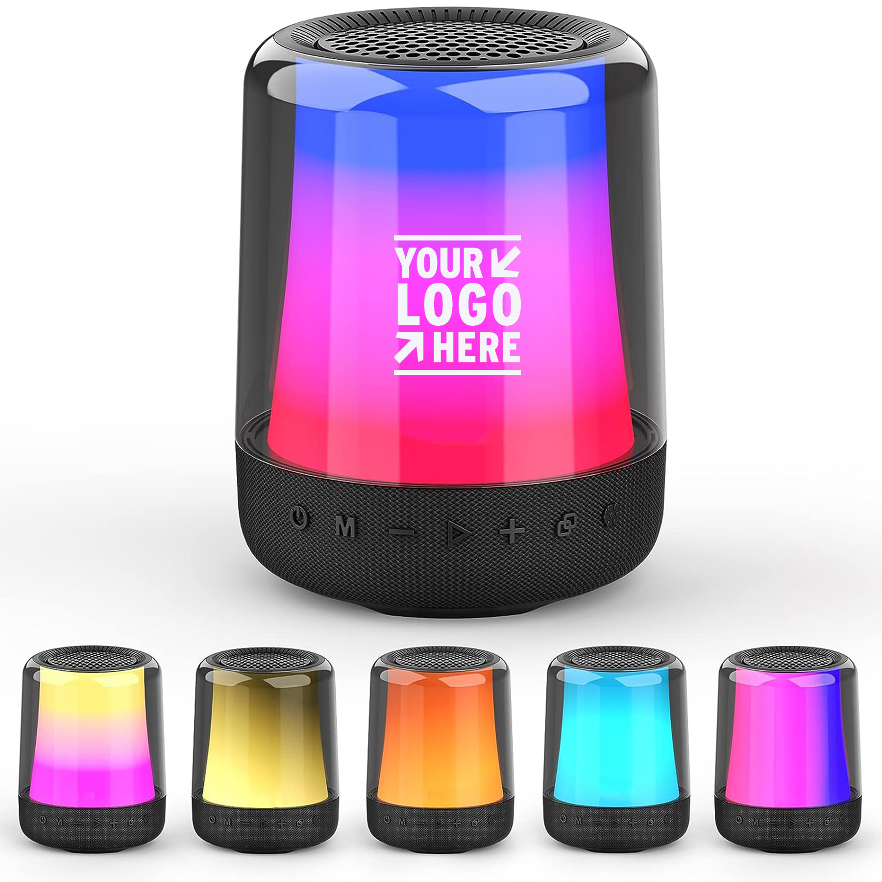 11 Colors Lights 24W Loud HD Stereo Sound Portable V5.2 Bluetooth Super Bass Wireless Speaker 2