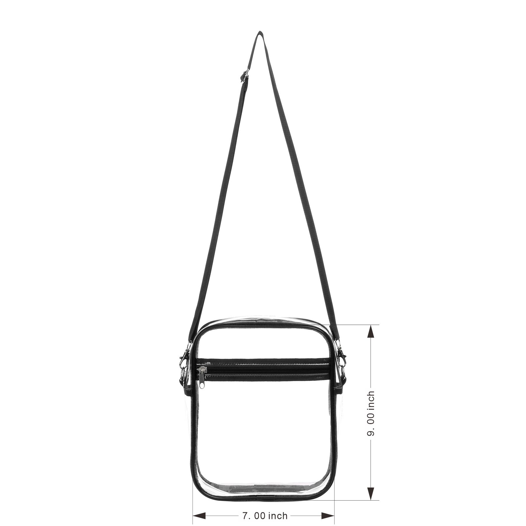 Stadium Approved Clear PVC Crossbody Bag 5