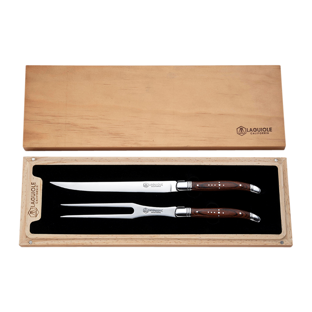 Laguiole California French-Designed Carving Knife & Fork Set 5