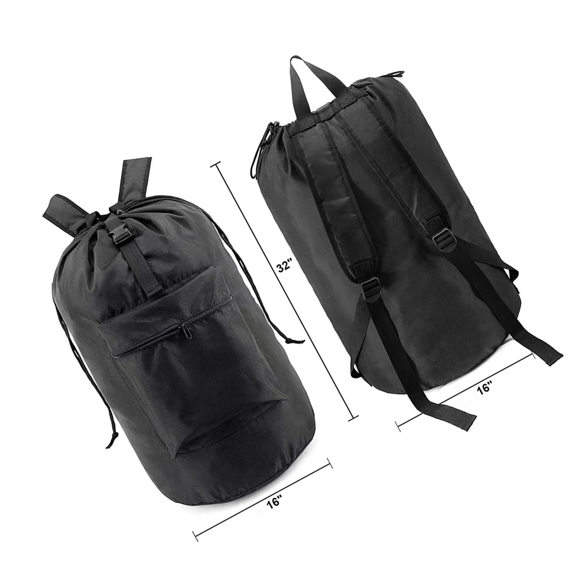 Travel Camp Black Drawstring Closure Backpack 5