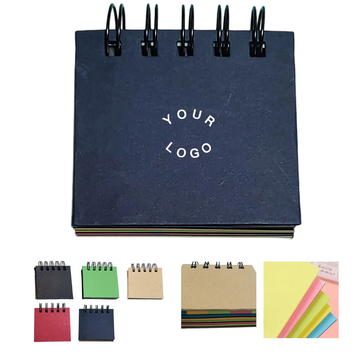 Mini Spiral Notebook with Sticky Tabs 3