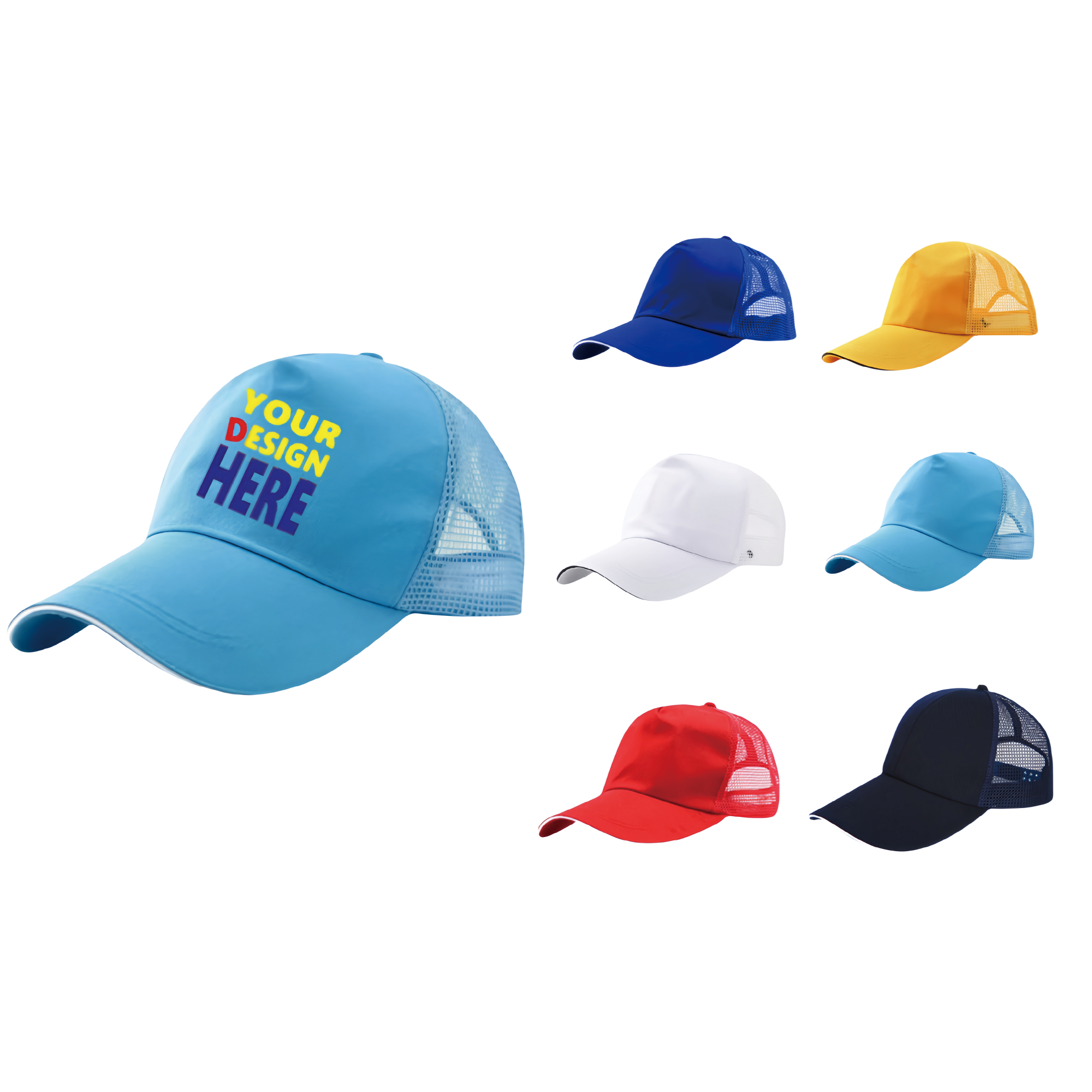 Full Color Plain Baseball Cap Hat MOQ 100 PCS 2