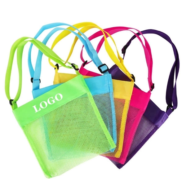 Children Kids Seashell Collecting Beach Mesh Bag 5