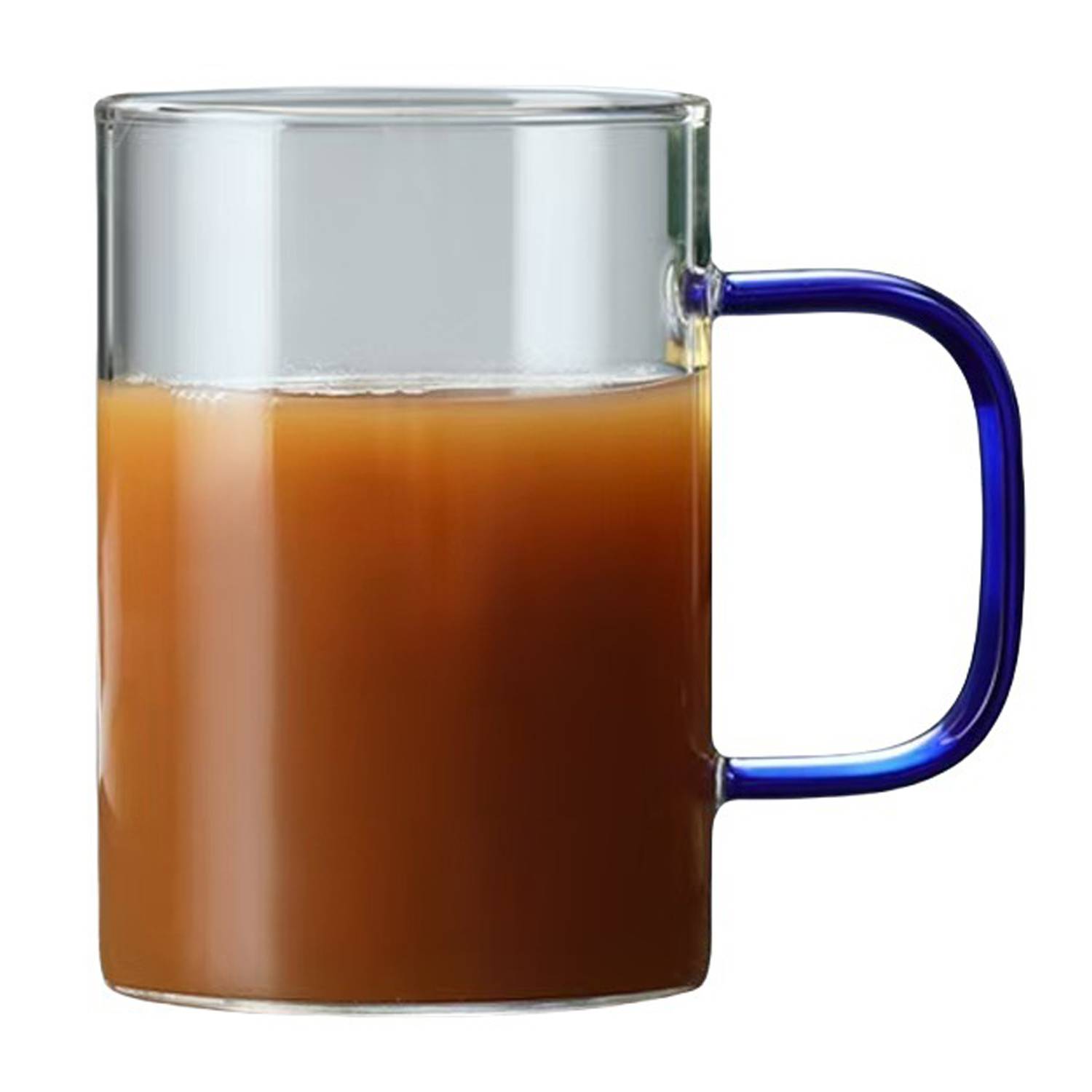 12oz Colorful Handle Heatproof Glass Mug 8