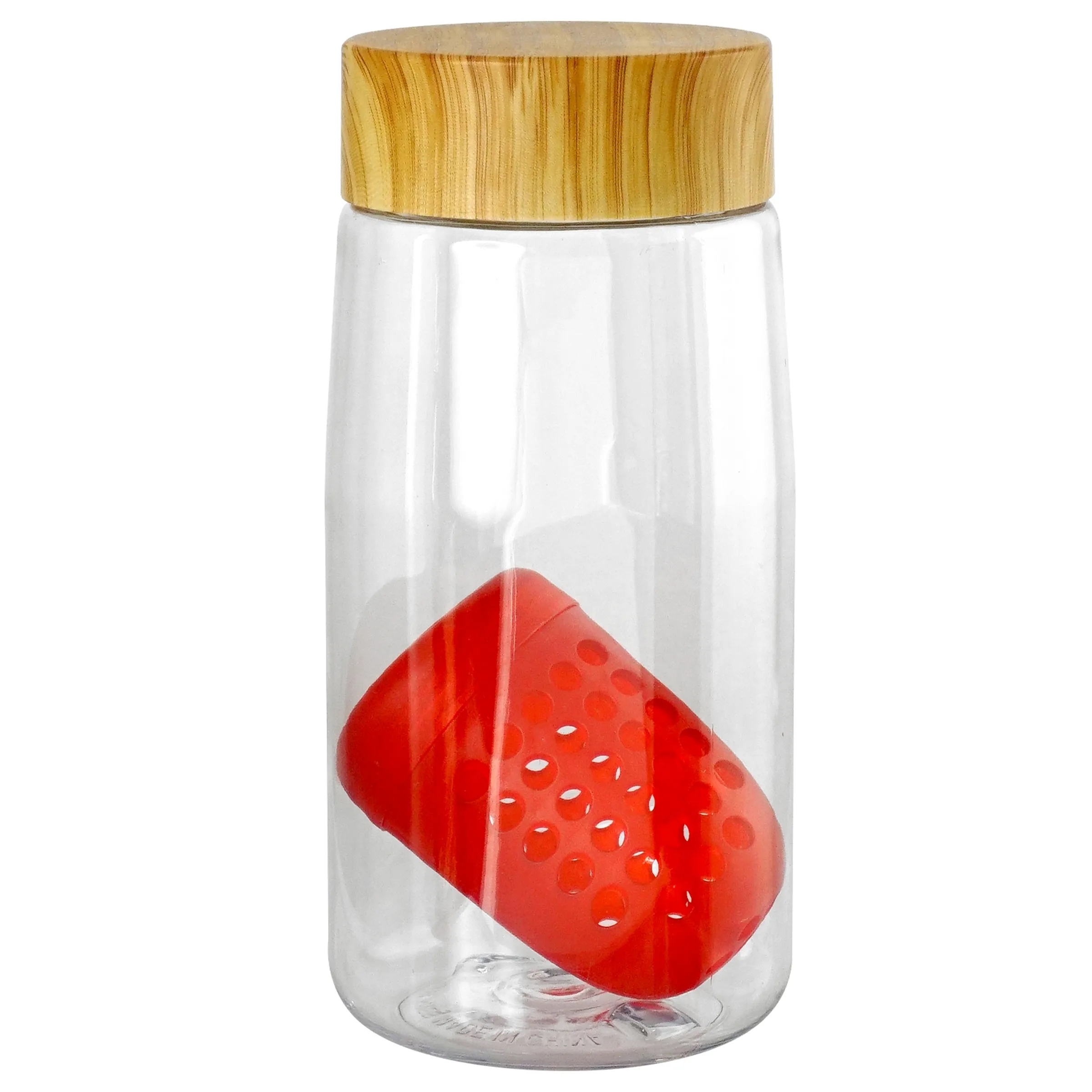 Bamboo Pattern 18 oz. Recycled Bottle with Floating Infuser 12