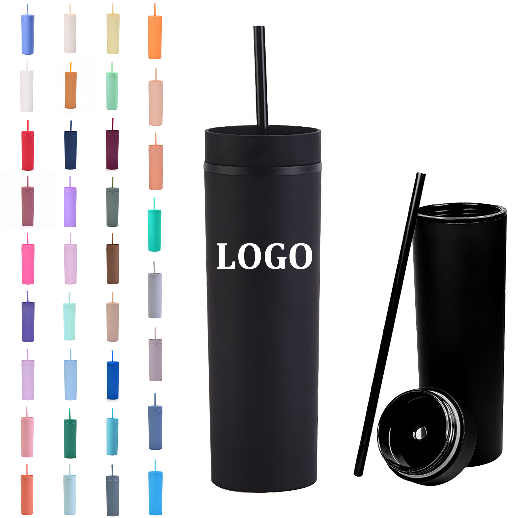 Acrylic Tumbler with Lid 2