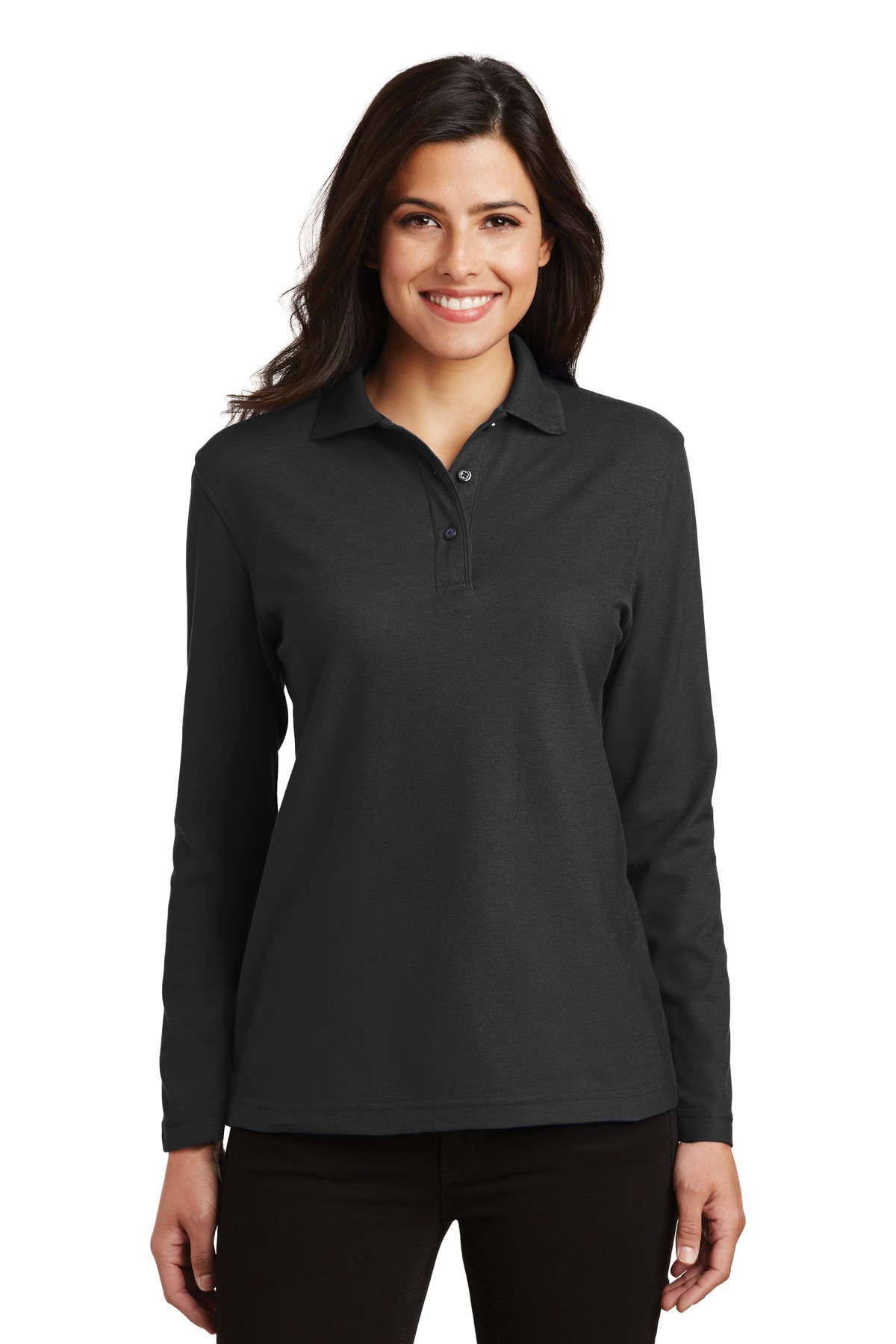 Women's Silk Touch Long Sleeve Polo