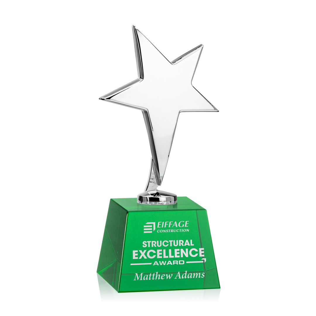 Tuscany Chrome Star on Robson Base - Green