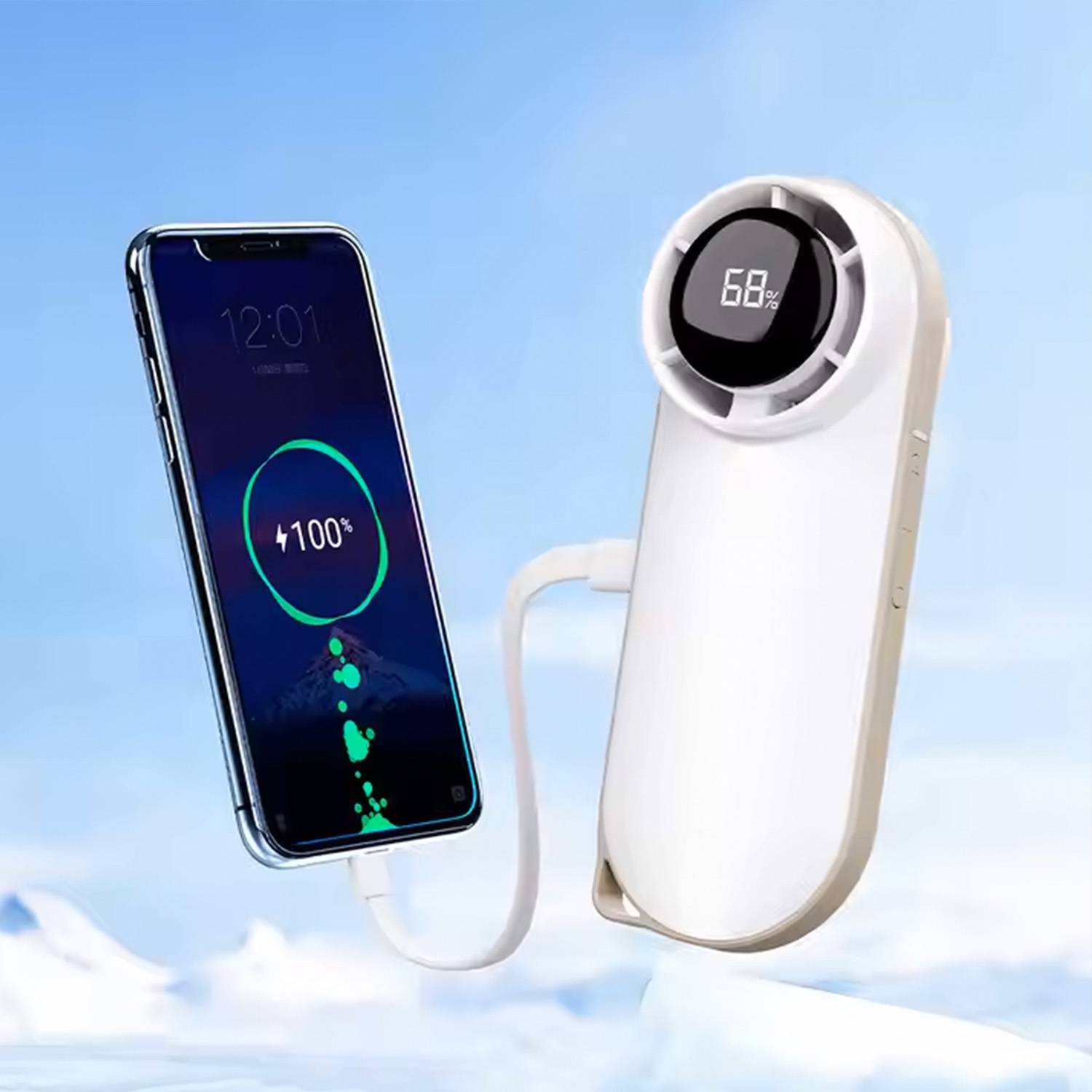 USB Rechargeable Mini Turbo Fan - Outdoor Camping Cooler 5