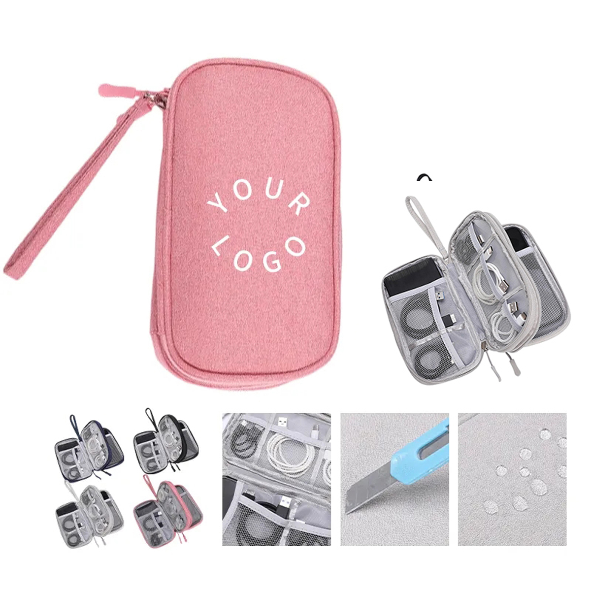 Compact Oxford Pouch for Digital Accessories and Cords 7