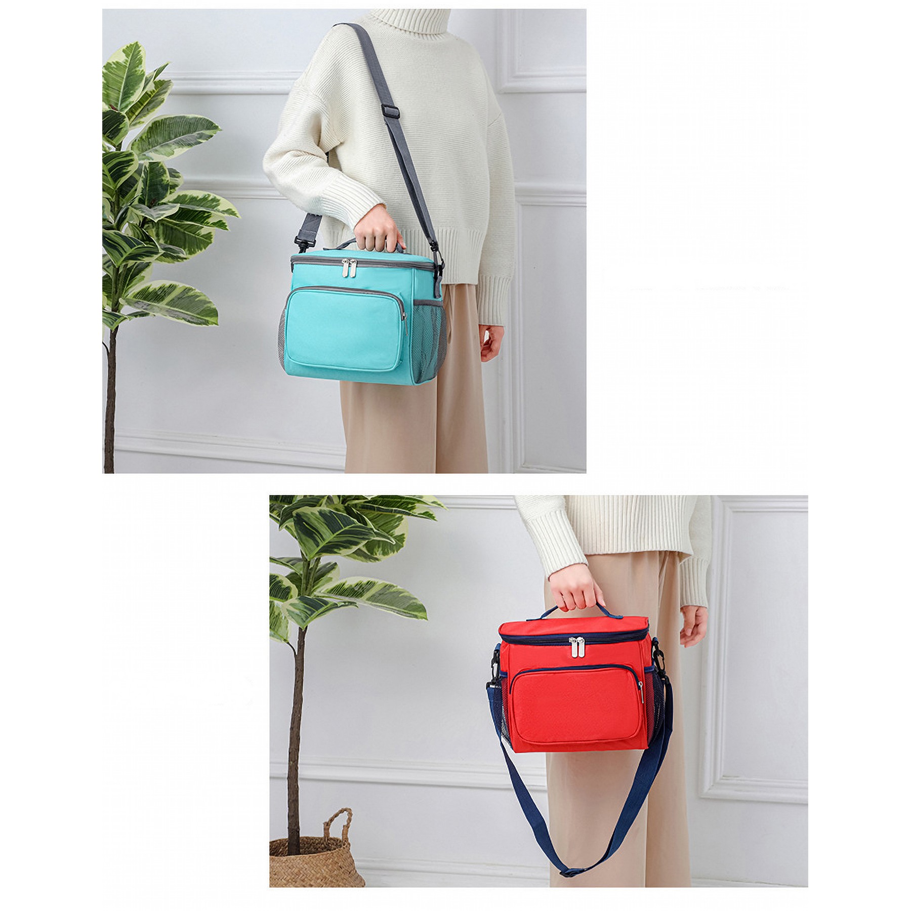Insulated Lunch Bag Leakproof Cooler Tote Bag Organizer 3