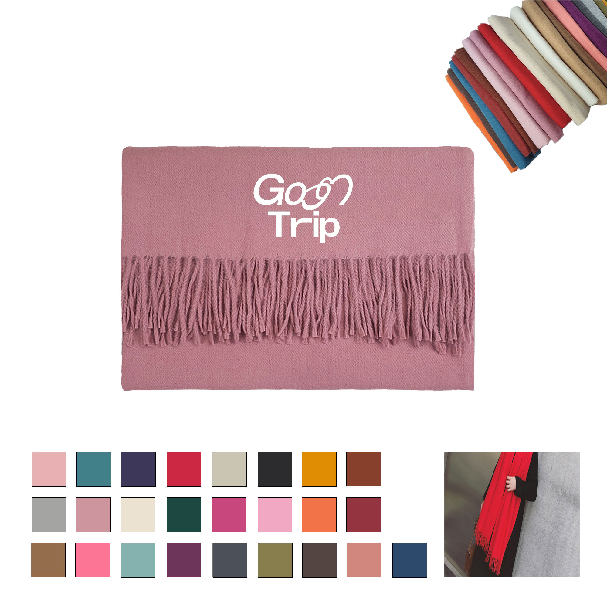Thick Imitation Cashmere Shawl 5