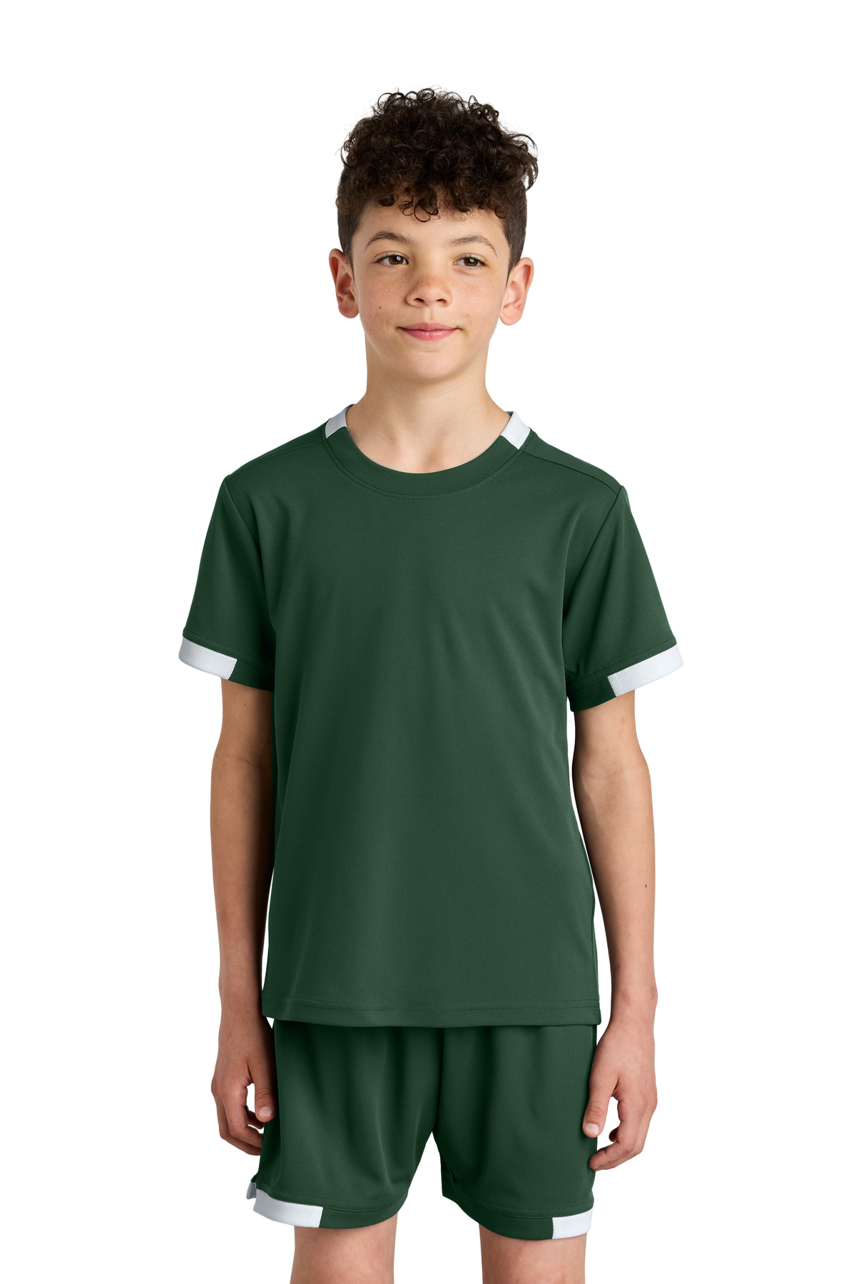 Sport-Tek Youth Club Short Sleeve Crew YST440 34