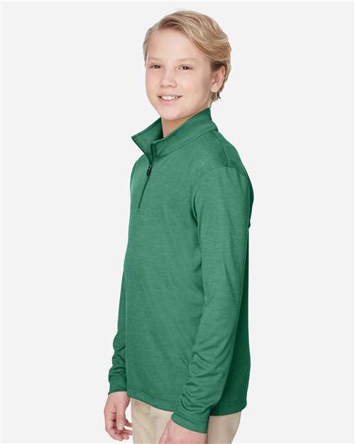 Youth Zone Sonic Heather Performance Quarter-Zip Pullover - TT31HY 10