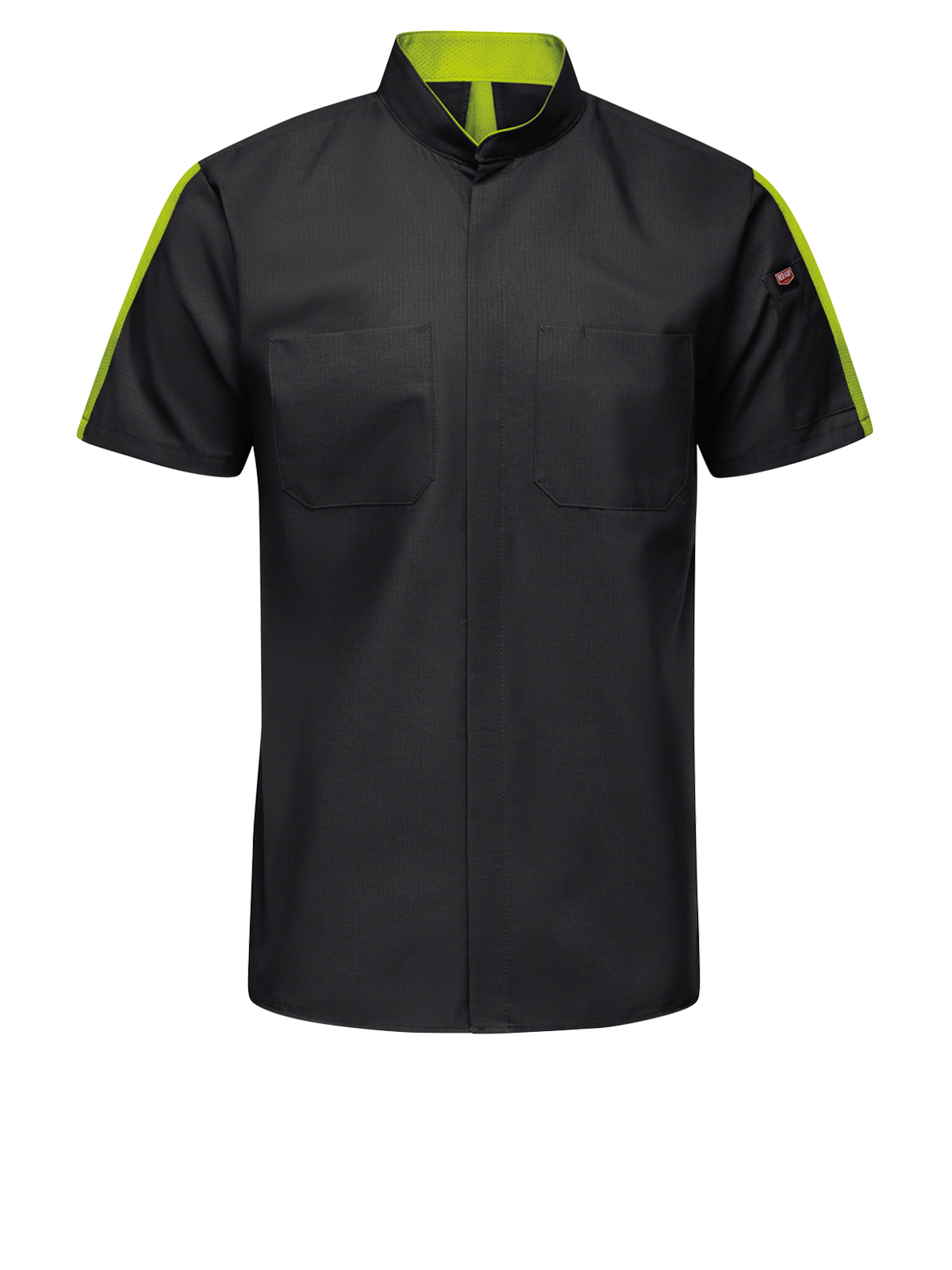 Red Kap Shirts - Men's Short Sleeve Two Tone Pro+ Work Shirt with OilBlok and MIMIX™ 6