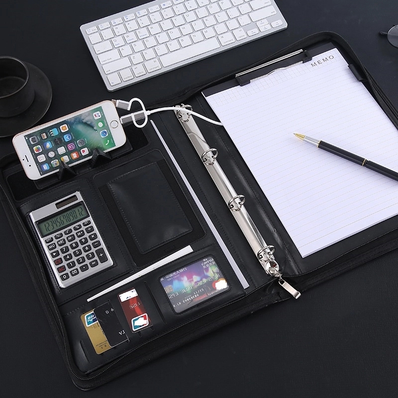 Padfolio Folder Multi USB Charging Notebook 2