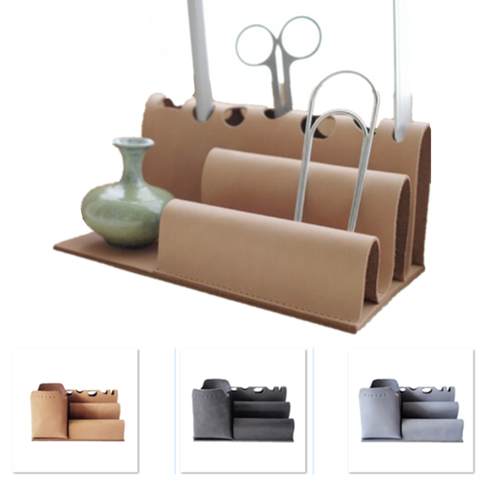 Leather Tech Desk Box Organizer 4