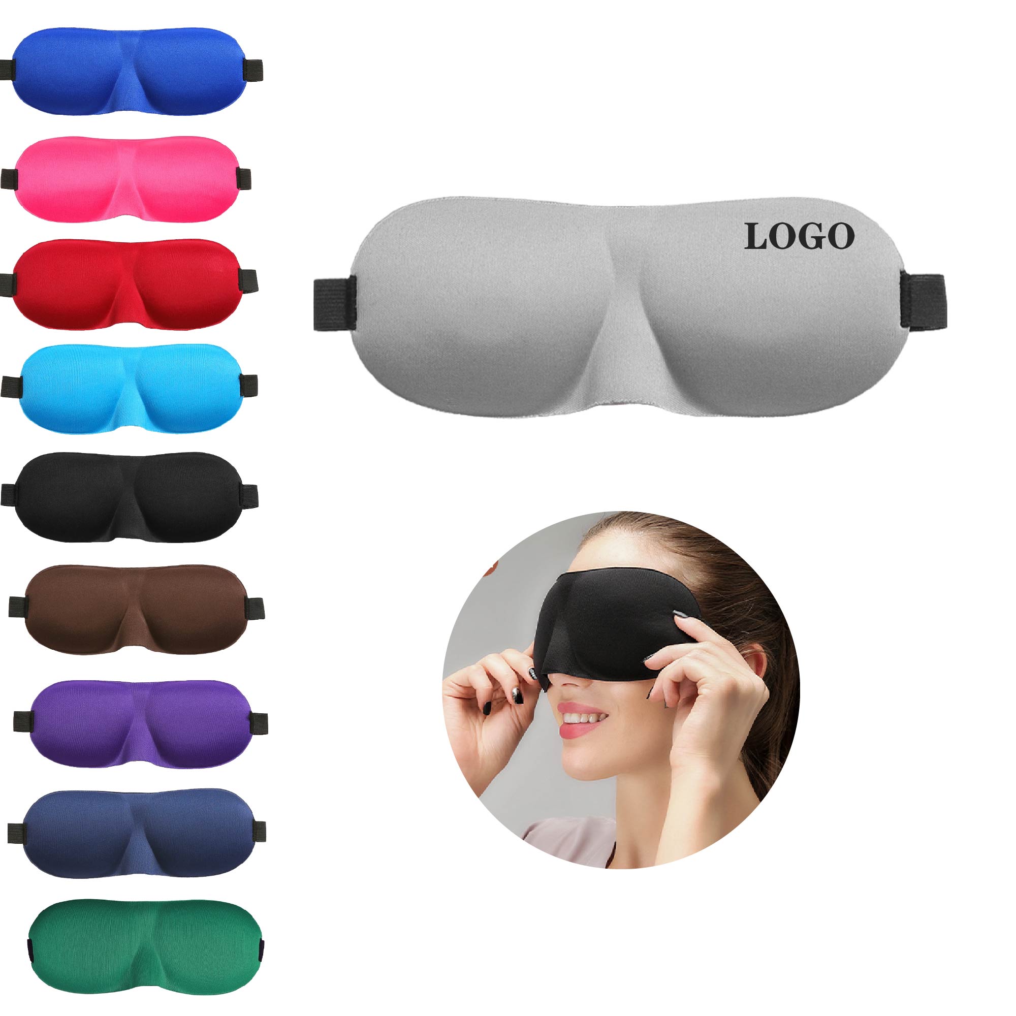MOQ 10 pcs Travel Sleep Eye Mask 3