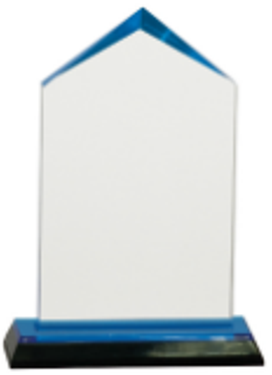 6.5" Blue Jewel Impress Acrylic Award
